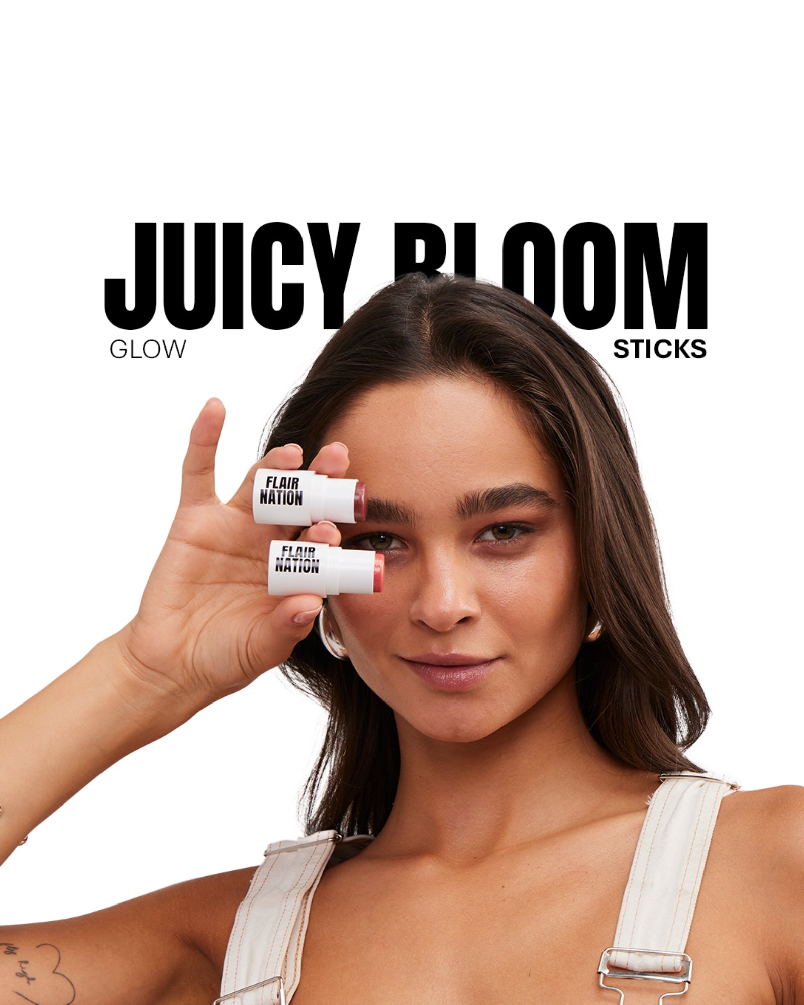 Barra Hidratante Glow con Color Juicy Bloom Sticks Flair Nation