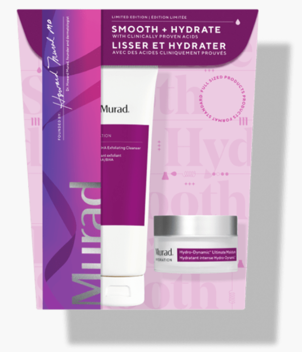 Set 2 Productos Smooth + Hydrate with Clinically Proven Acids. Murad