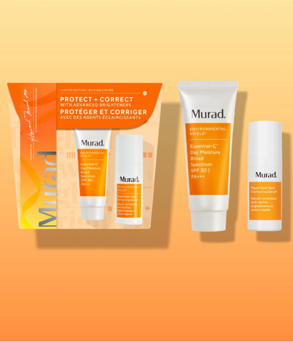 Set 2 Productos Tamaño Viaje, Protect + Correct with Advanced Brighteners Murad