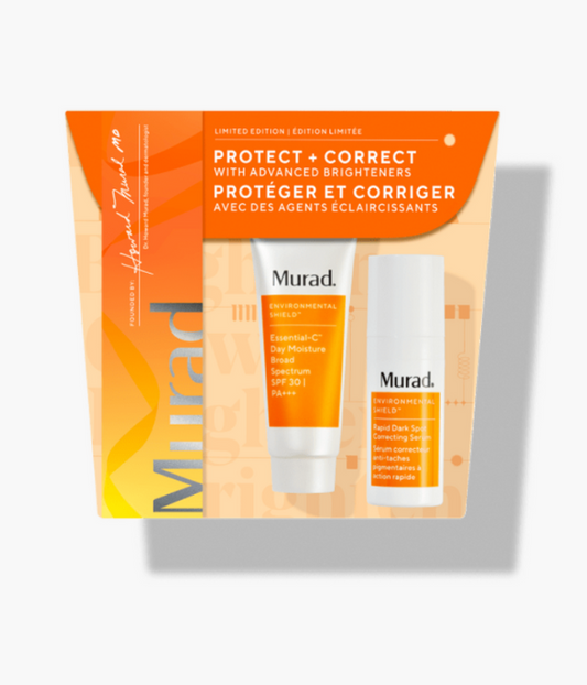 Set 2 Productos Tamaño Viaje, Protect + Correct with Advanced Brighteners Murad