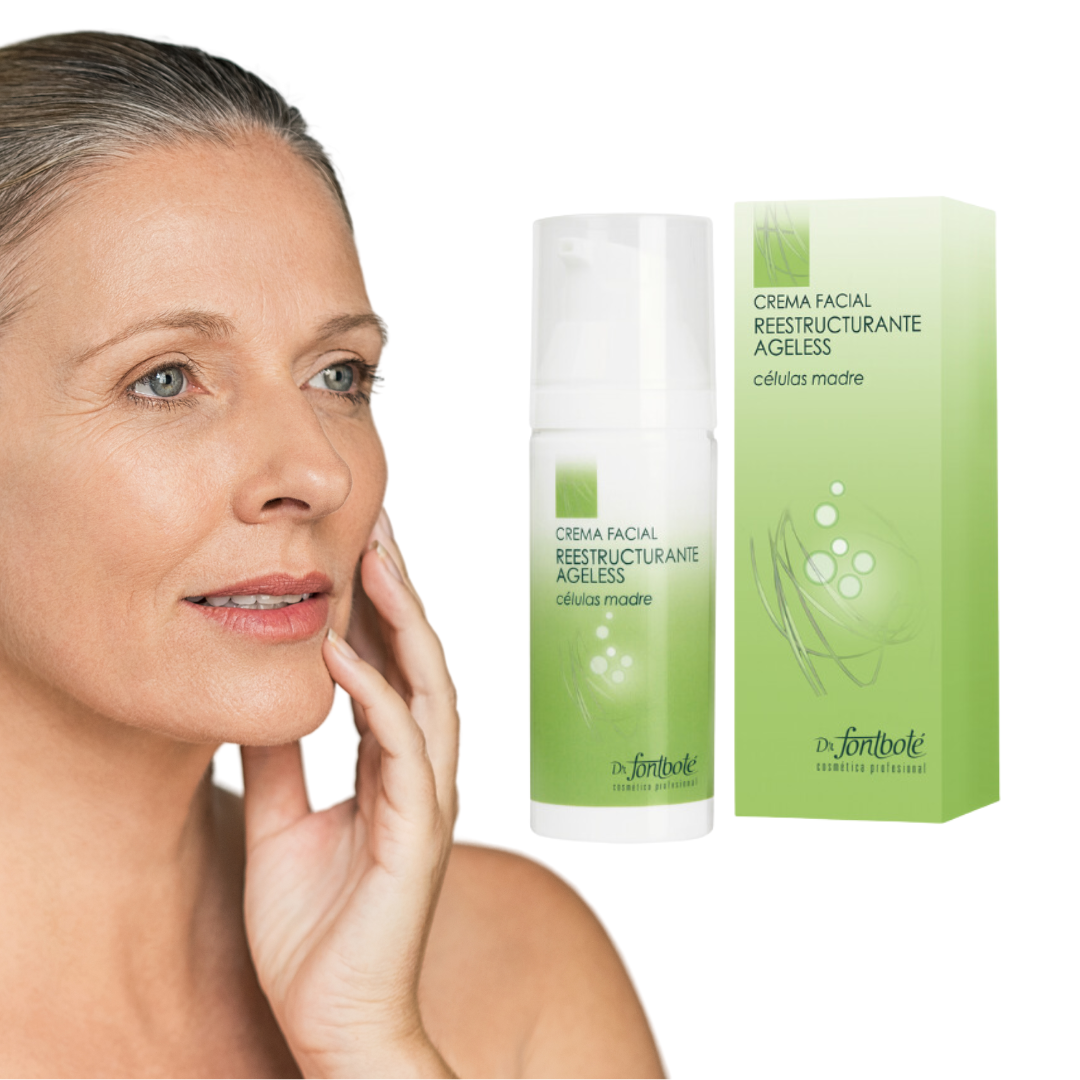 Crema Facial Reestructurante Ageless Células Madres Antiarrugas, Antiage, Antienvejecimiento, Dr. Fontboté