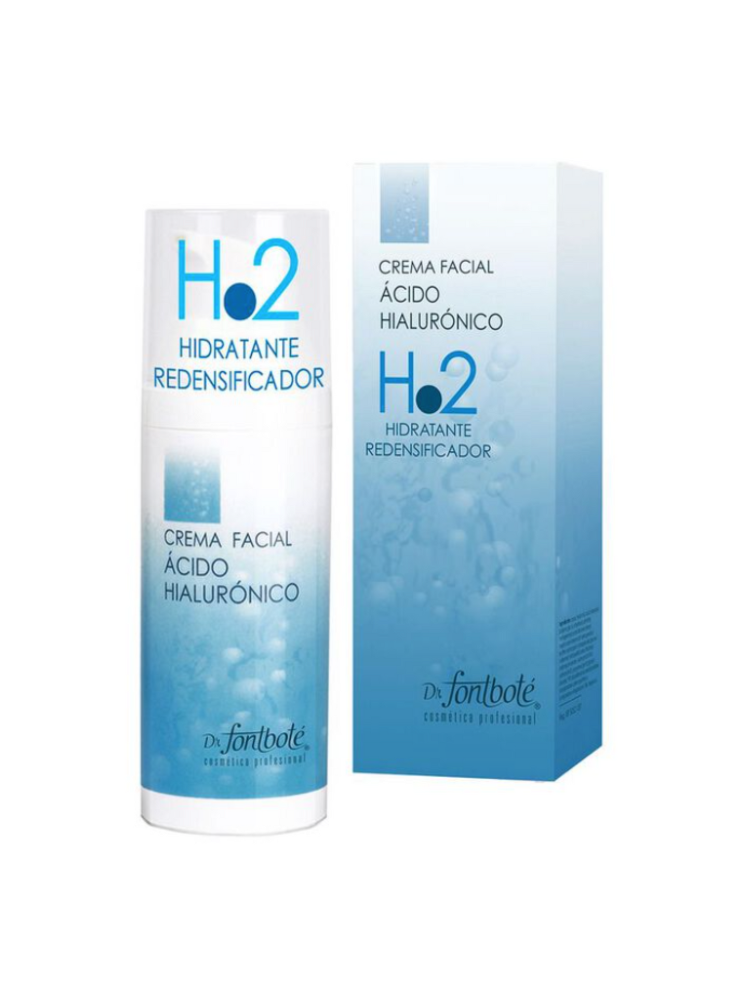 Línea Hidratación Activa, Crema Facial Acido Hialurónico H2. Dr. Fontboté