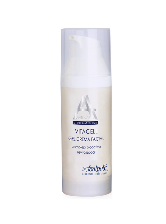 Línea Anti-Age, Vitagen Gel Crema Facial, Complejo Bioactivo Revitalizador, Anticontaminación Dr. Fontboté