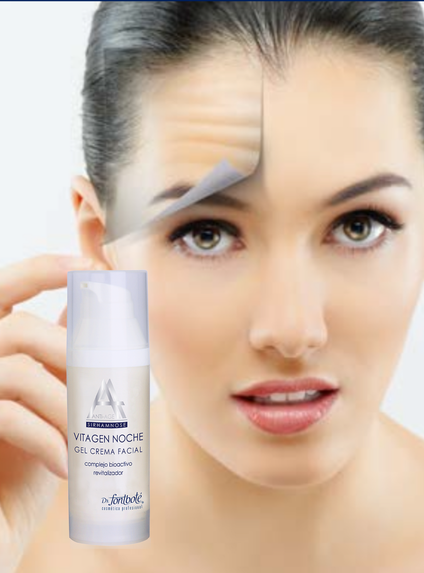 Línea Anti-Age, Vitagen Noche Crema Facial, Complejo Bioactivo Revitalizador, Anticontaminación Dr. Fontboté