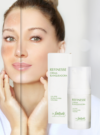 Línea Refinesse, Crema Blanqueadora con Aha, Desmanchadora, Antiage, Dr. Fontboté