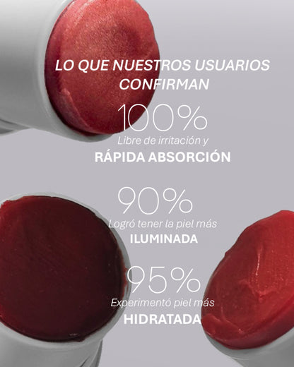 Barra Hidratante Glow con Color Juicy Bloom Sticks Flair Nation