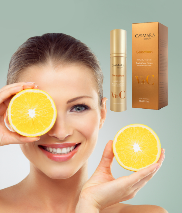 Línea Sensations Crema Revitalizante Vitamina C. Hydro-Nutri Revitalizing Cream. CASMARA