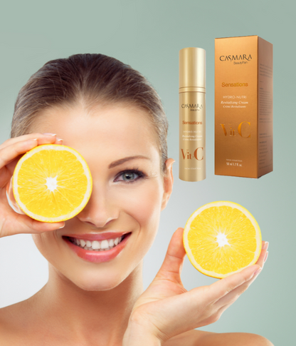 Línea Sensations Crema Revitalizante Vitamina C. Hydro-Nutri Revitalizing Cream. CASMARA