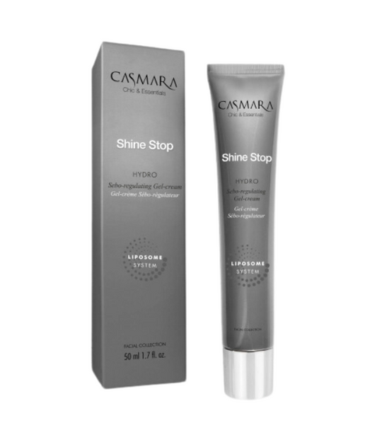 Línea Shine Stop. Gel Crema Seboequilibrante Selectivo para Piel Grasa. Hydro Sebum Regulating Gel Cream. Casmara