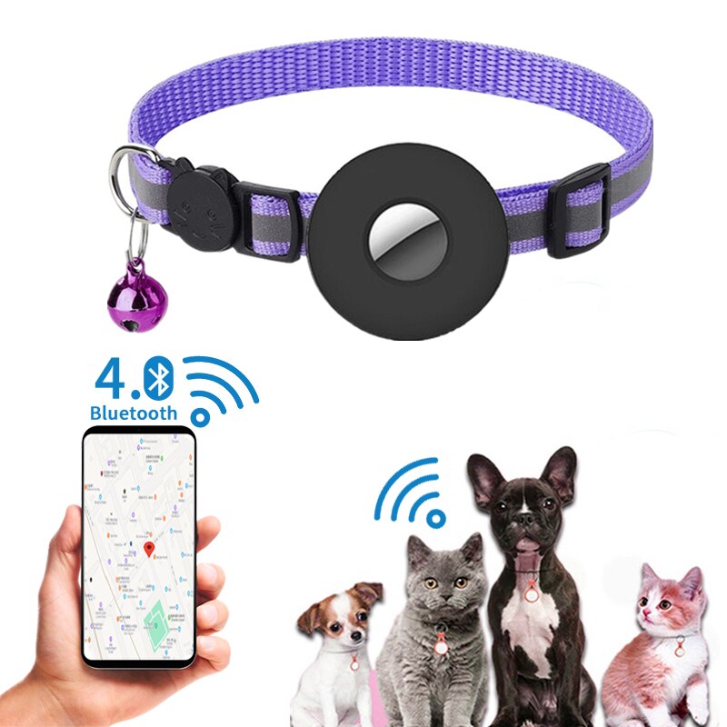 Collar Rastreador para Gatos y Perros con Sistema Bluetooth ( GPS)