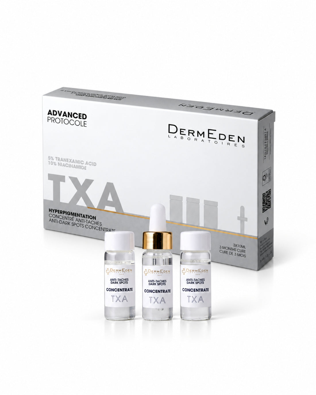 TXA Anti-Dark Spots Concentrate Despigmentante 3 Frascos x 10 ml DermEden