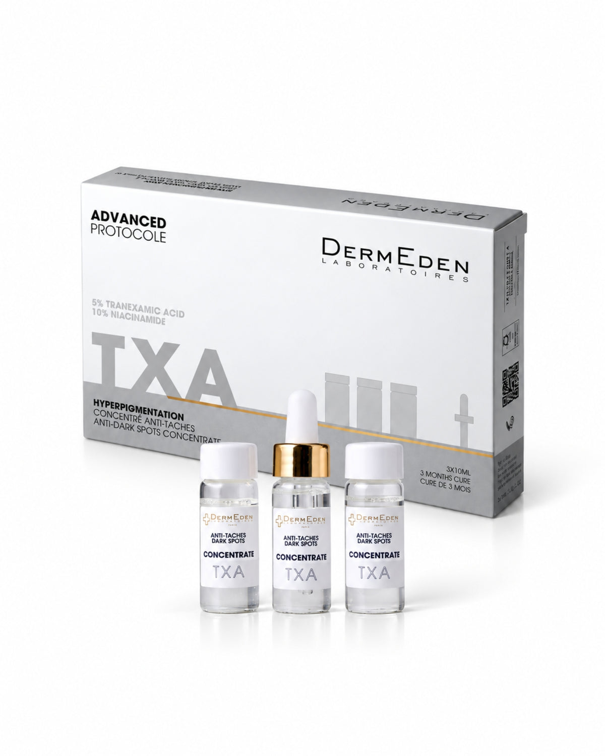 TXA Anti-Dark Spots Concentrate Despigmentante 3 Frascos x 10 ml DermEden