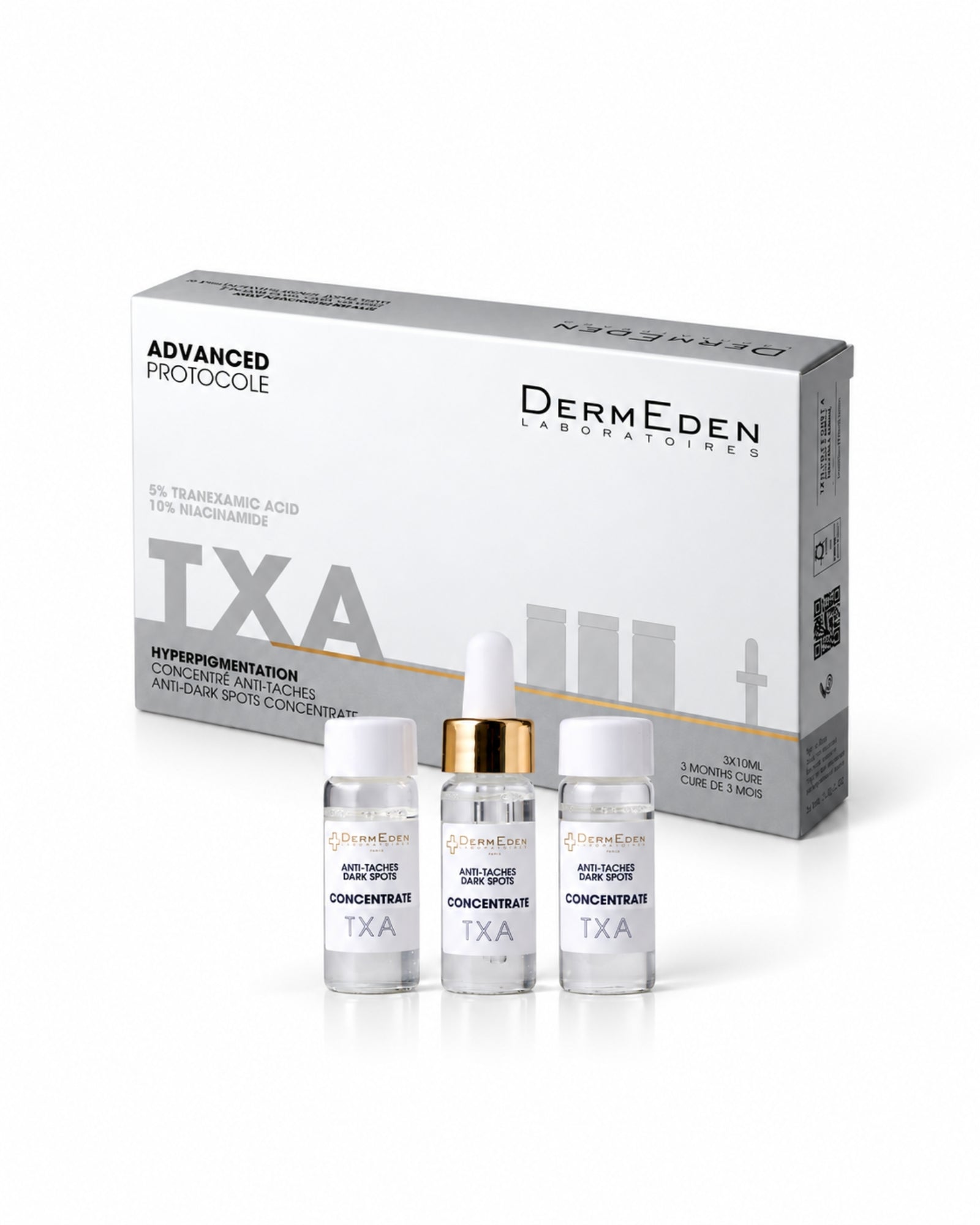 TXA Anti-Dark Spots Concentrate Despigmentante 3 Frascos x 10 ml DermEden