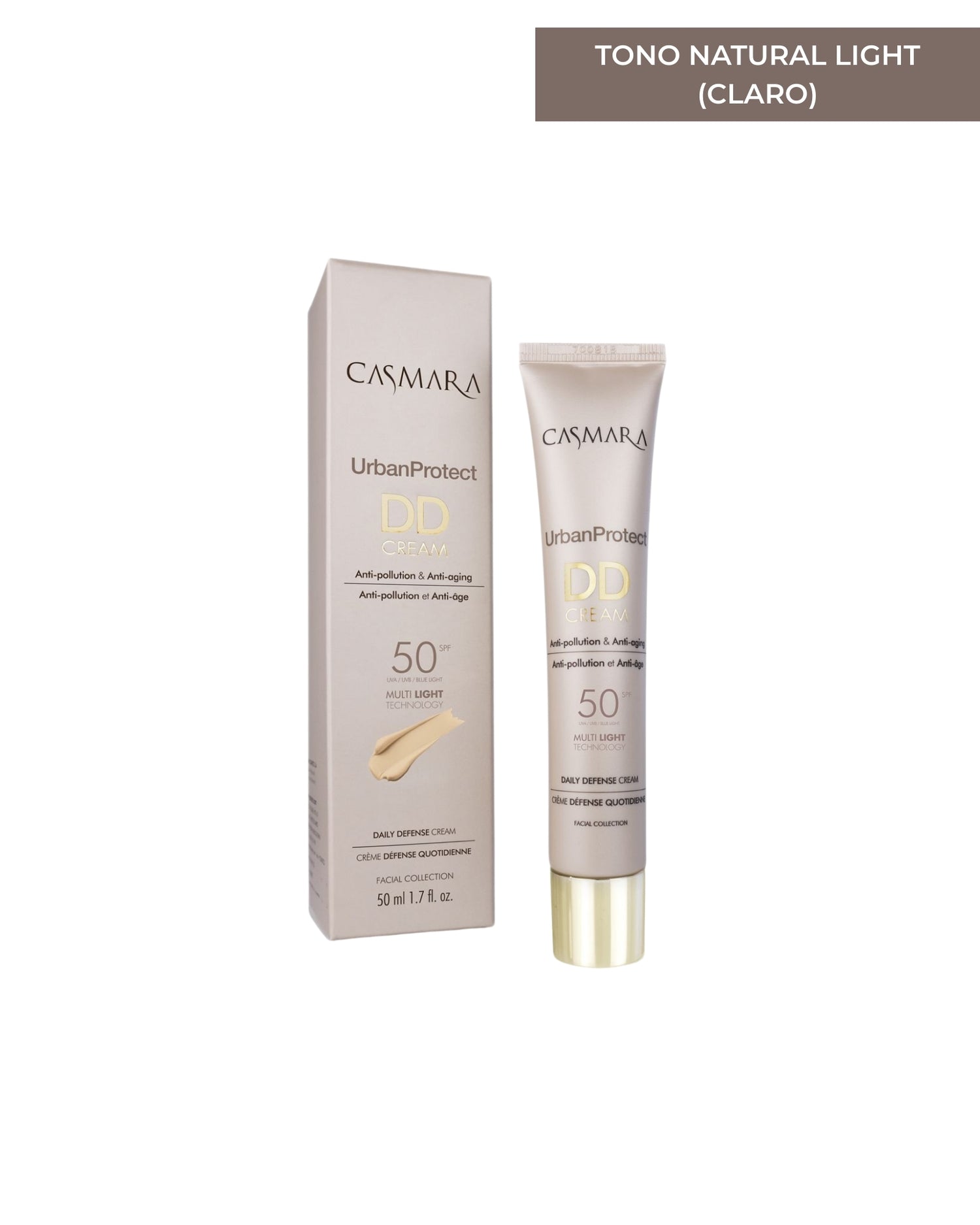 Casmara DD Cream Tono Natural Light: maquillaje tratante para piel clara con acabado iluminador