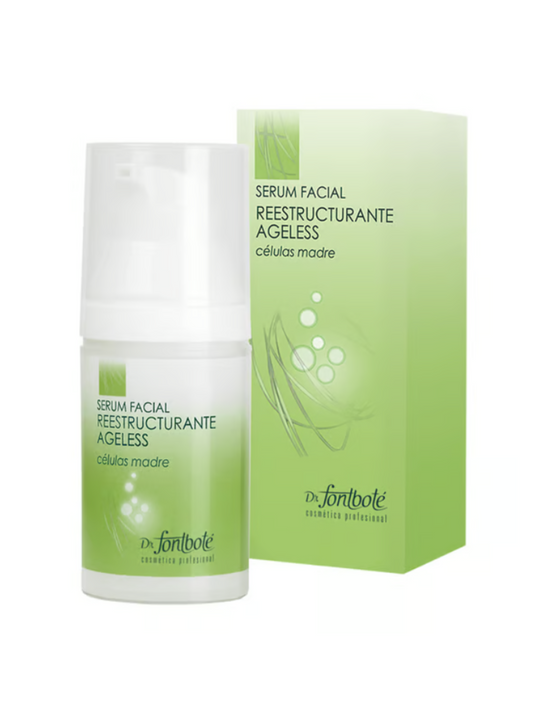 Serum Facial Reestructurante Ageless Células Madres, Suero Antiage Antiarrugas, Contorno de Ojos, Dr. Fontboté